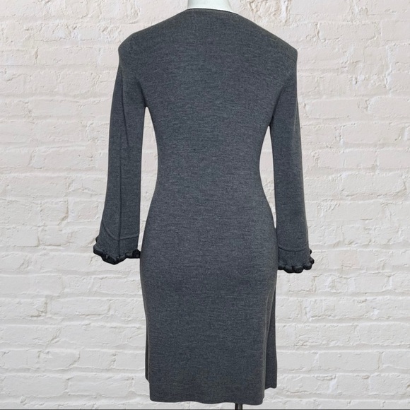 Milly of New York wool ruffle sleeve dress Medium - Picture 3 of 8